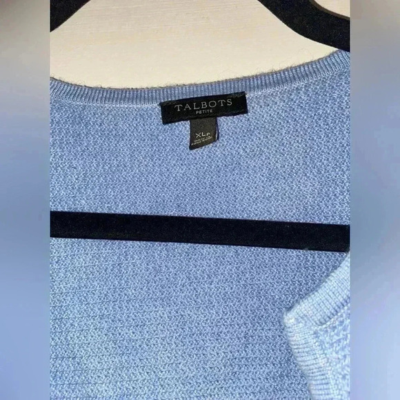 Talbots Women’s Petite XL Blue Cardigan - Picture 2 of 6
